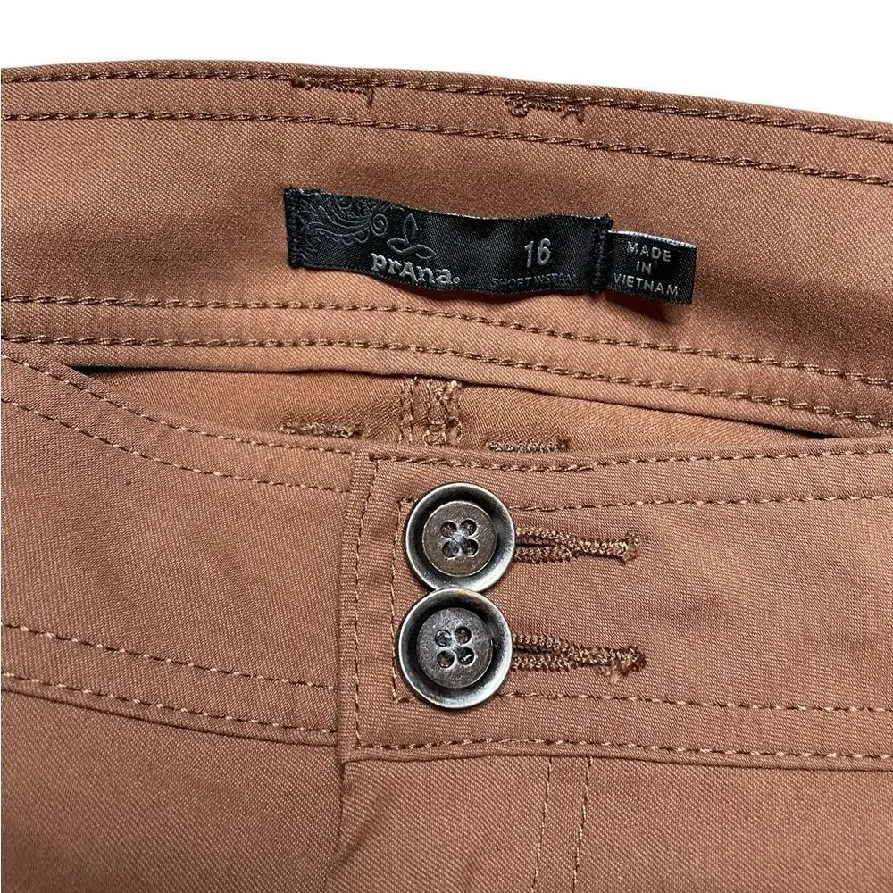 PRANA Halle Pants Brown Size 16
